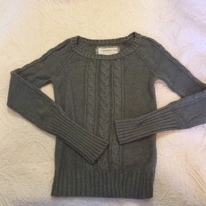 American Eagle Outfitters grey cable knit sweater